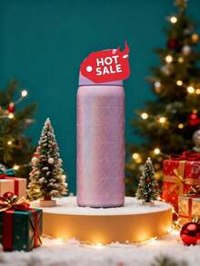 32Oz Evil Spider Pink Stainless Steel Insulated Water Bottle - Double-Wall Vacuum Insulated Portable Cup With Handle & Straw, Perfect For Summer Drinks. Suitable For Travel, Office Use, Holds Hot & Cold Beverages, Ideal Valentine's Day Gift - 邪惡蜘蛛款粉-32oz - 查看 3