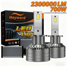2pcs H7 H4 LED Car Headlight Bulbs, With CANBUS H1 160W 60000LM H11 H9 LED Lights HB3 9005 HB4 9006 LED 6000K 12V 24V Fog Lights