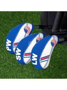 Sleek Fresh Blue Iron Putter Head Cover - Premium Durable Protective Gear | Ideal For Young Golf Enthusiasts & Daily Practical Players - Blue - View 7