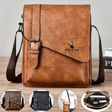 Women's Retro Casual Messenger Bag, Large Capacity Crossbody Bag, Versatile Shoulder Tote Bag - Multicolor - View 14
