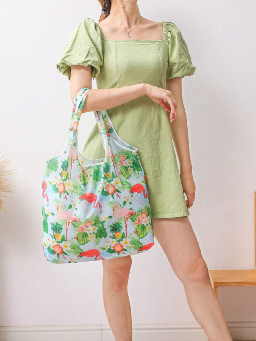 Foldable Handbag, Large-Capacity Universal Travel Bag, Foldable, Convenient For Grocery Shopping, Shopping And Travel