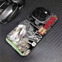 Funda para Teléfono Anime I-Compatible con Modelos de 17, 16E, 16, 15, 14, 13, 12, 11, Pro,,, X, XR, XSMAX, 8, Plus, con Protección Mate y Anti-Caída, Carcasa para Teléfono, Cubierta para Teléfono - Negro - Ver 5