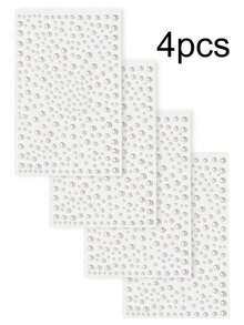 1/3张 3D仿珍珠贴纸 宝石贴纸 自粘贴纸 水钻装饰，仿珍珠贴纸 头发装饰 DIY装饰配件，美发造型套装 美容家居卧室装饰 发饰 - 白色 - 查看 17