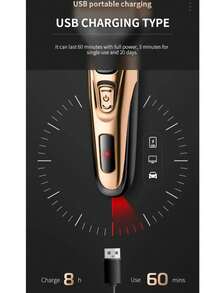 Kemei 科美三合一强力电动剃须刀面部身体毛发修剪器胡须剃须刀鼻毛耳毛修剪器男士专用 KM-1429 - 彩色 - 查看 12