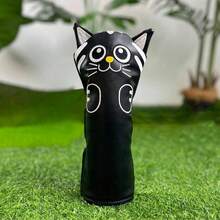 Sarung Kepala Stik Golf Edisi Khusus untuk Hybrid Driver, Fairway Wood, Putter, dan Iron Club, Terbuat dari Kulit PU Tahan Air. - Hitam - View 5