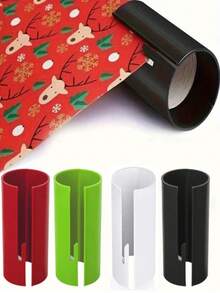 1pc/5pcs Random Color Portable Cylindrical Paper Cutter, Gift Wrapping Scissors, Paper Trimmer,Portable Mini Paper Cutter, Paper Trimmer, Cylindrical Paper Trimmer, Paper Cutter - Multicolor - View 3