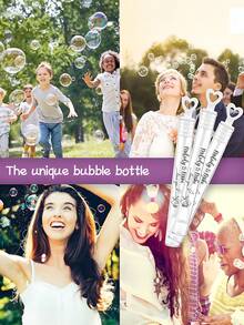 45pc Custom Wedding Bubble Tube Stickers, Personalized Name Design, Transparent Gold Foil Bubble Labels, Perfectly Match Your Wedding Theme,Wedding Bubble Tube Stickers,Personalized Gifts,Customized Christmas Gifts,Custom Ornaments,Christmas ,Stickers Custom - Multicolor - View 10