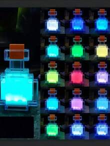 Torch Lamp, 7-Color Changing Potion Bottle Model - Perfect Gift For Birthday, Holiday, Christmas - Multicolor - View 4