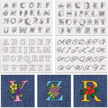 可水洗耐用白色刺绣字母图案,含水溶性稳定剂 | 热压字母,适用于T恤、包袋、帽子、DIY缝纫、服装设计、花卉装饰、熨烫贴片、缝纫用品、情侣刺绣衬衫 - 彩色 - 查看 15