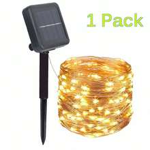 户外太阳能 LED 灯串、铜线 LED 太阳能仙女灯、太阳能圣诞仙女灯，用于花园/露营/婚礼/庭院/露台装饰