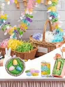 1 Gói, Hộp Quà Tặng Raffia HAPPY FAST 20g/100g, Cỏ Đệm Sáng Tạo Cho Quà Tặng Sinh Nhật, Đám Cưới Và Phù Dâu, Giấy Lụa Cắt Nhăn, Giấy Nhồi Raffia Thủ Công, Quà Tặng Ngày Lễ Phục Sinh, Đồ Trang Trí Tiệc Sinh Nhật - Nhiều màu - Xem 4