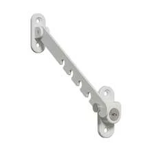 Restrictor de Ventana, Bloqueador de Ventana Ajustable, Limitador de Bloqueo para Prevención de Caídas, Cuidado para Bebés, Protección Infantil, Bloqueo de  para Niños - Blanco - Ver 3
