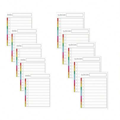 2 Sets Of Sticky Notes, Fridge Magnets, Dry Erase Planner Stickers, Reusable Calendar, For Daily Planning And To-Do Lists, Suitable For Refrigerator, Weekly Memo Board, Smooth Writing, Reusable (20 Sheets/1 Book)