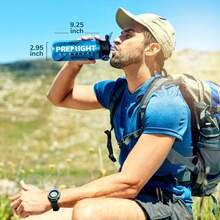 Survival 4-Stage Water Filter , - 22oz Camping Water With -In Compass, Travel And Emergency Preparedness , Teal - Teal - View 3