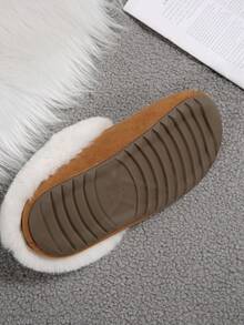 French Retro Flat Fuzzy Slide Sandals For Women, Slip-On Fluffy Slippers For Indoor & Outdoor Wear, New Autumn/Winter
