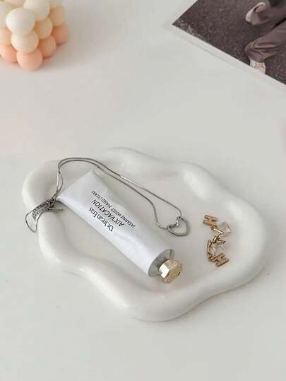 1 Cloud Pattern Decoration Tray, Jewelry Storage Tray, Home Decoration, Christmas Gift, New Year Gift, Men's Gift, Women's Gift, Sunscreen Travel Cooling Tray