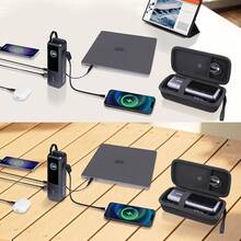 Co2CREA For Anker 25,000mAh Laptop Power Bank, Hard Travel Case Compatible With Anker Zolo A1695 Power Bank 25K 165W, Case Only (Black Case) - 黑殼 - 查看 8