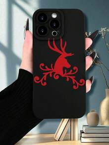 Teléfono 17 Pro 1PC, diseño de patrón de adorno muy vendido Teléfono negro, a prueba de golpes, pantalla y cámara elevadas, mate Simple y liviano Compatible con 17/17Air/17Pro/17ProMax, 16/16Plus/16ProMax, 15, 14, 13, 12, 11 Series, adecuado S22, S23, S24, S25 PLUS ULTRA Series, Pascua, decoración de Halloween/cumpleaños, Novia, novio, amigo o uno mismo. - Negro - Ver 7