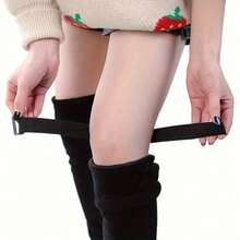 2pcs + 20pcs High Quality Over-The-Knee Boot Straps - Adjustable, Detachable, Durable Boot Gaiters Ensure Secure Fit And Comfortable Wear - Easy To Use And Install - Black - View 10