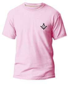 Camiseta Maçonaria 100% Algodão Modinha Maçom Religião de Qualidade - Rosa Bebê - Visão 1