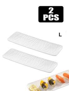 Đĩa Sushi Kiểu Nhật, Đĩa Tráng Miệng Hình Chữ Nhật Cho Bữa Trà Chiều, Khay Đựng Bánh Trái Cây Và Kẹo Ngọt Thanh Lịch - Nhiều màu - Xem 10