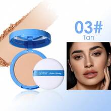 Julystar Polvo fijador mate resistente a todo tipo de clima, en 6 colores. Adecuado para fijar y retocar el maquillaje, absorbe el aceite y crea un aspecto de maquillaje natural - Multicolor - Ver 15