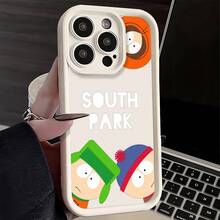 Funda para teléfono de South Park de dibujos animados, diseñada para varios modelos de , incluyendo 16, 17, Air 16E, 15, 14 Plus, 13, 12 Mini, 11 Pro Max, X, Xs, XR, 7, 8 y SE, con protección de lente tipo escalera y una carcasa de silicona suave. - Color mezclado 4 - Ver 3