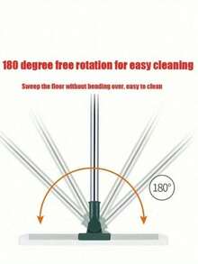 Multi Functional Silicone Scraper Broom, Used For Pet Hair Cleaning, Carpet/Hard Floor, Glass, Wall Scraping. It Is A Household And Commercial Multifunctional Cleaning Tool With A Retractable Stainless Steel Handle That Can Be Used While Standing. It Can Rotate The Head 180 ° And Is Very Suitable For Various Christmas Festivals - 1 - 查看 9