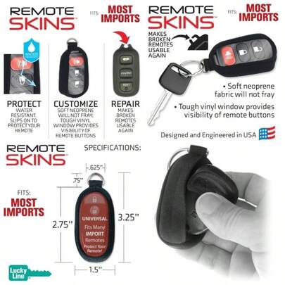 Flexible Remote Skin, Models, 1 Pack 48901, Black