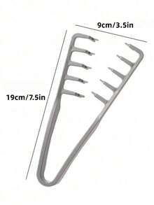 1pc Fluffy Wide-Tooth Comb - For Men, Fluffy Texture, ABS Plastic Material, Textured Handle Grip, Suitable For All Hair Types, Essential For Home, Back-To-School, Travel & Vacation, Can Be Used With Blow Dryer To Create Smooth Hairstyles, Applicable For Hair, Haircut, Edging, Styling, Blow Dryer, Hair Care Products, Hair Gel, Curling Products, Hair Styling Tools