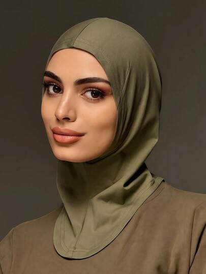 1pc Women's Solid Color Balaclava, Versatile Neck Gaiter, Elastic Headband, Breathable & Comfortable, Suitable For Daily Life, Sports, Yoga, Fitness And Fashion Wear