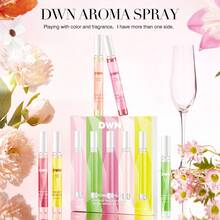 5pcs/Box Of DWN Fragrance Spray With Gift Box Packaging, Vanilla, Lemon, Jasmine, Grapefruit, Blackcurrant, Rose, Yellow Sunflower, Limited Edition Multi-Layer Fragrance Series, Lasting, Natural, Fresh And Charming, Daily Necessary Decoration, Flower And Fruit Fragrance, Citrus Wood Fragrance - Various - View 4