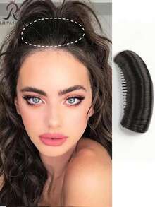 Păr sintetic, breton invizibil, perucă înaltă, dreptă, pieptene, extensii de păr false, accesorii pentru păr natural pentru femei, perucă