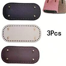1/2/4pcs Leather Hardware Bag Bottom Accessories, DIY Handmade Weaving Bag Parts