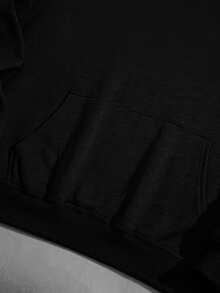 Women's Casual Hooded T-Shirt With Mother's Theme Print, Polyester Knit Fabric, Short Sleeve Round Neck Design, Suitable For Autumn And Winter, Lightweight 220g/M² - Women's Clothing - 黑色 - 查看 10