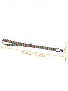 1pc High-Quality Hands-Free Ukulele Neck Strap - Design, Comfortable To Play - Buttonless Clip-On Waist Belt - Essential Adjustable Ukulele Accessory - Multicolor - View 4