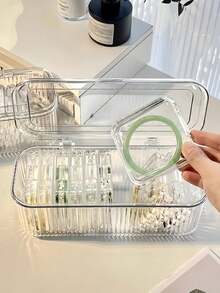 1/5/10pcs Transparent Nail Art Storage Box, Fake Nails Organizer Box, Press-On Nails Storage Box, Nail Display Box, Artificial Nail Organizer Box, Nail Tools Storage Box, Nail File Holder,Gifts For Women,Christmas Gifts,Gift Ideas For Women,Room Decor - Clear - View 4