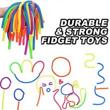 感官面条弹力绳减压玩具，课堂奖励返校礼物，生日派对礼品和奖品盒玩具