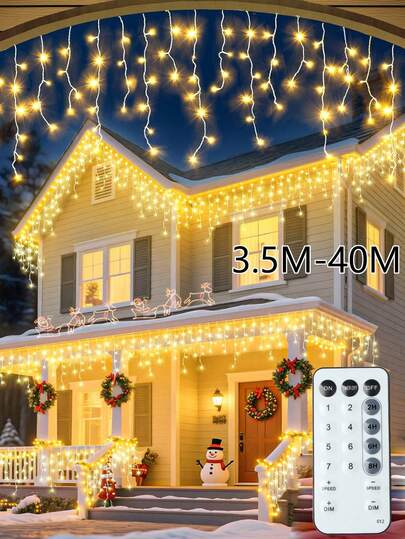 Șnur luminos cu LED-uri, 3,5 m-40 m, ghirlandă de Crăciun cu telecomandă, pentru petrecere în grădină, nuntă, terasă, patio, coridor stradal, decorațiuni de Crăciun, decor de Crăciun, brad de Crăciun, decor cadou, Ziua Recunoștinței, nuntă, decorațiuni pentru casă, decorațiuni pentru casă, decor de toamnă, decorațiuni de toamnă, decorațiuni de ziua de naștere pentru cadouri, articole de petrecere, interior și exterior, grădină, decor de sărbători, festival, decor de Halloween, decor de perete, ornamente de Halloween, decorațiuni de Crăciun, decor de Crăciun, brad de Crăciun, decor cadou, Ziua Recunoștinței, nuntă, decorațiuni pentru casă, decorațiuni pentru casă, decor de toamnă, decorațiuni de ziua de naștere pentru cadouri, articole de petrecere, interior și exterior, grădină, decor de sărbători, festival, decor de Halloween, decor de perete, ornamente de Halloween.