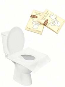 100/60/50/10片装一次性马桶座套，水溶性，适用于旅行和公共卫生间，浴室装饰，四季皆宜