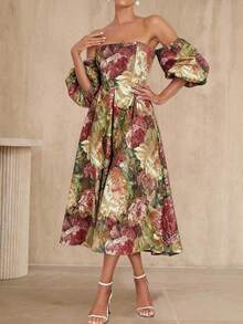 Women's Elegant Long Dresses For Party, Formal Evening Gown - Red - View 7