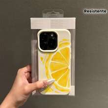 Protección tpu de alta calidad para modelos como  16 pro Max / 14 / 16 / 15 / 13P / 12 / 11 - diseño único de limón amarillo fresco, resistente a las caídas, estilo simple y elegante, adecuado para hombres y mujeres, regalos de vacaciones, artículos de moda explosivos. - Color mezclado 1-308 - Ver 3