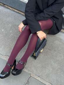 Women's Cozy 120D Opaque Tights Pantyhose, High Waist Soft Tights, Solid Cute Tights - Multicolor - View 21