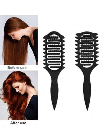 1pc New Upgraded Curling Brush With Bristles And Special Design, Curling Brush Especially For Curly Hair, Shaping And Styling Curls For Men And Women, Reducing Pulling And Curl Separation, Hairbrushes, Combs, Hair Tools, Hair Products And Accessories For Barber Salon Beauty Travel Essentials