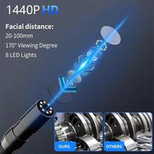 1920P High Definition Borescope With 8 Adjustable LED Lights, 16.4ft Semi-Rigid Gooseneck Camera, IP67 Waterproof Inspection Tool For Type-C And Android, Suitable For Automotive Repair, Pipe Cleaning, Home Appliance Inspection, With Photo And Video Capture