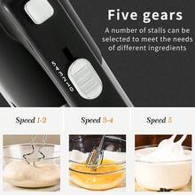 SOKANY 6621 Multi-Function Hand Blender, Whisk, Electric Mixer. 800W High Power | 2-In-1 Design, Dual Shaft | Heat-Resistant Stainless Steel | 5-Speed Adjustment. Suitable For Quickly Whipping Cream And Egg Whites, As Well As Kneading Dough. An Essential Kitchen Tool And Baking Essential.