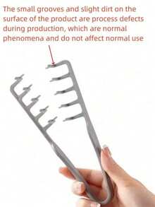 1pc Fluffy Wide-Tooth Comb - For Men, Fluffy Texture, ABS Plastic Material, Textured Handle Grip, Suitable For All Hair Types, Essential For Home, Back-To-School, Travel & Vacation, Can Be Used With Blow Dryer To Create Smooth Hairstyles, Applicable For Hair, Haircut, Edging, Styling, Blow Dryer, Hair Care Products, Hair Gel, Curling Products, Hair Styling Tools