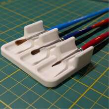 1pc Plastic Paint Brush Holder, Polished Surface, Easy To Clean, Portable, Space-Saving, Convenient For Storing Watercolor, Acrylic, Oil Painting Brushes, Suitable For Watercolor, Oil, Acrylic Painting, Portable Brush Organizer, Art Studio Supplies - Multicolor - View 3