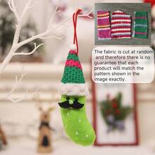 3 件/套全新圣诞绿香蕉挂饰、圣诞派对装饰道具、创意胡子圣诞老人小雕像饰品、圣诞树吊坠、家居墙壁装饰、农舍装饰、圣诞节 - 彩色 - 查看 5