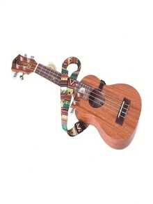 1pc High-Quality Hands-Free Ukulele Neck Strap - Design, Comfortable To Play - Buttonless Clip-On Waist Belt - Essential Adjustable Ukulele Accessory - Multicolor - View 5